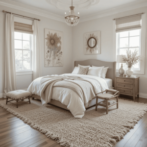 Stunning-Neutral-Boho-Bedrooms-with-Textured-Rugs