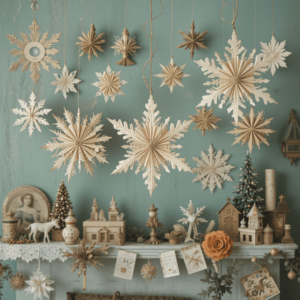 Vintage-Christmas-Aesthetic-Ideas-with-Paper-Decorations