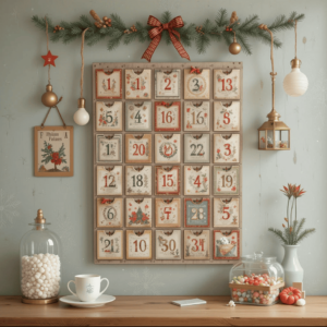 Vintage-Christmas-Aesthetic-Ideas-with-Retro-Advent-Calendars