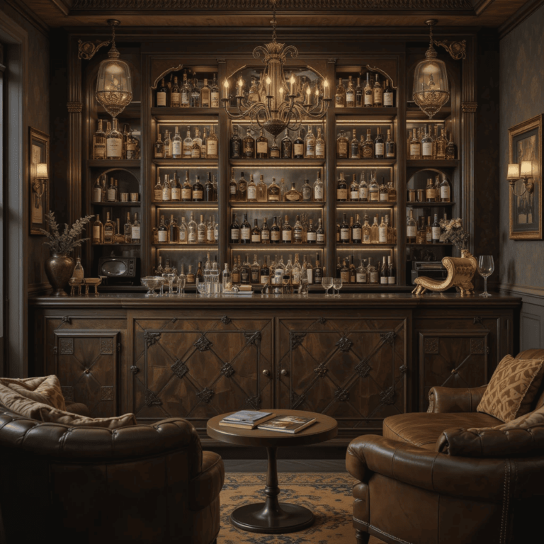 Whisky-Lounge-Room-Ideas-with-Vintage-Bar-Setup.