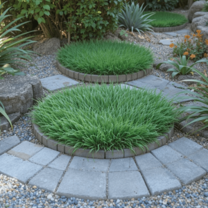 Faux-Grass-Stepping-Stones